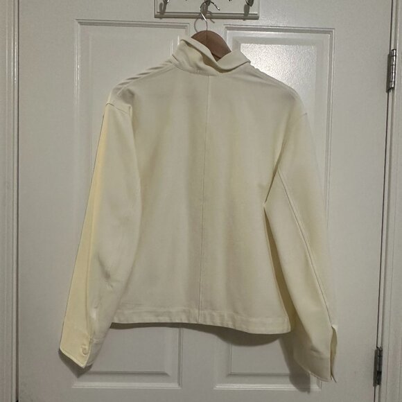 NWT Uniqlo Jersey Relaxed Jacket, Natural, size L - Picture 4 of 6